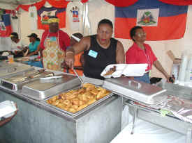 Serving up Haitian food