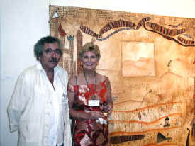 Artist Daniel Couvreur and Eleanor Whitely