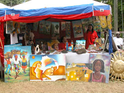 Booths representing all cultures in The Bahamas