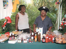 Vera Chase with her books and culinary goodies