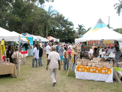 colourful booths