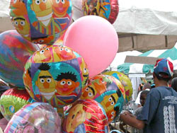 balloon blowing booth