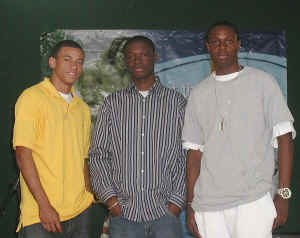 three winning contestants