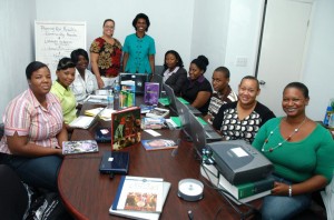 Bahamas library trainees at workshop