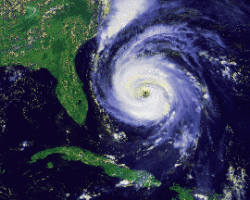 Hurricane tracking map