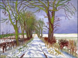 Winter Tunnel with Snow, March, 2006 Oil on canvas
