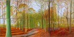 Woldgate Woods, 21, 23 and 29 November 2006 Oil on six canvases