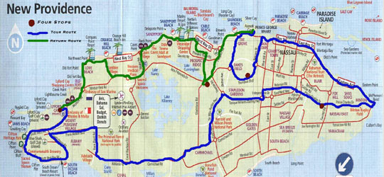 New Providence Speed Week Tour Route
