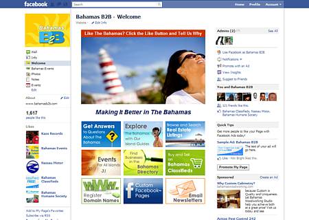 Custom Facebook Welcome Page