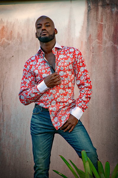 Men's floral dress shirt 