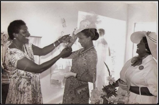 Bahamian Designer Rachel Turnquest with Dame Doris Johnson and Lady Pindling