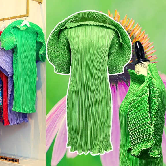 Apple green Nisha dress by Apryl Jasmine