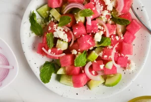 Refreshing Watermelon Cucumber Salad