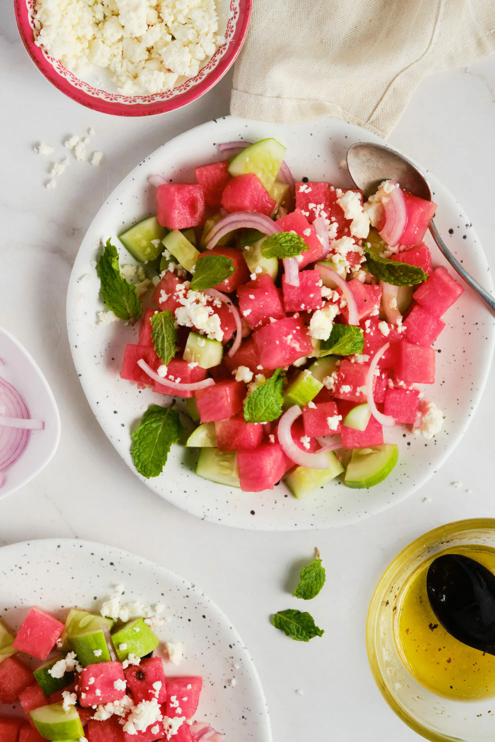 Refreshing Watermelon Cucumber Salad