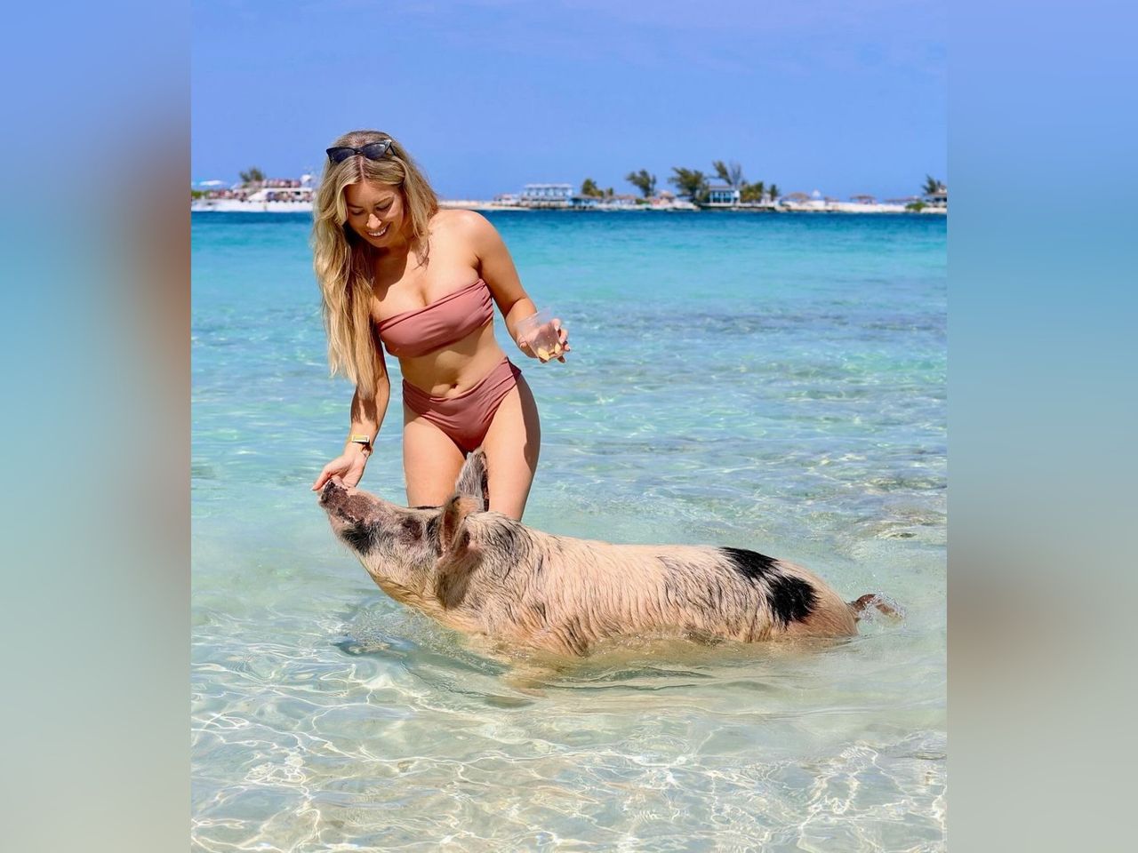 Tiffany Stanley says swimming with pigs on Bahamas beach was ‘dream come true’